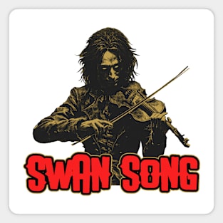 Swan Song Violin Magnet